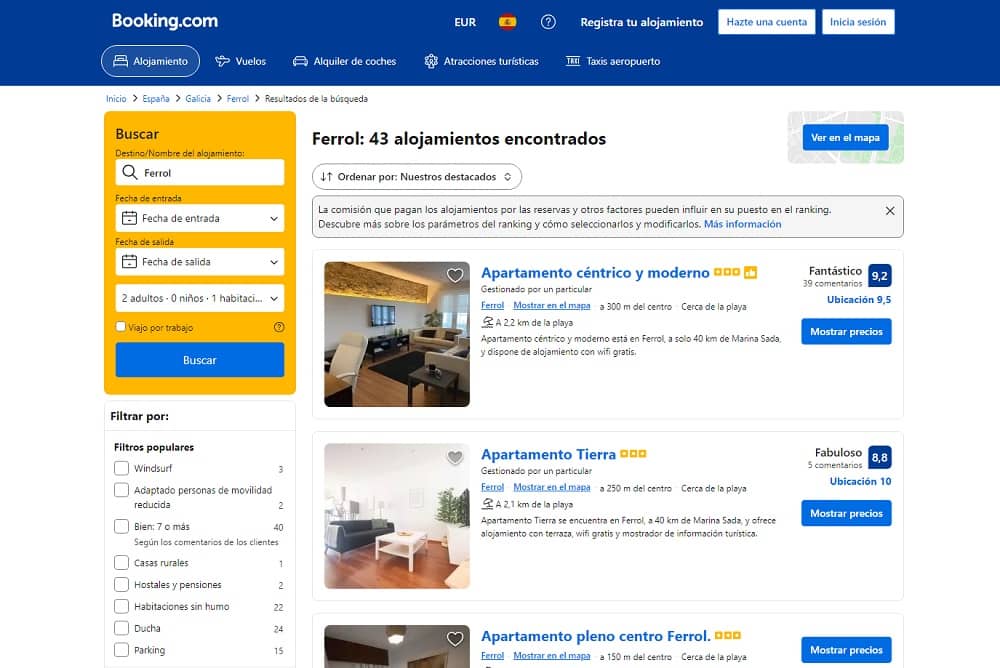 Chollos apartamentos baratos en Ferrol Galicia noche desde 70€ varias personas Chollos apartamentos baratos en Ferrol Galicia noche desde 70€ varias personas