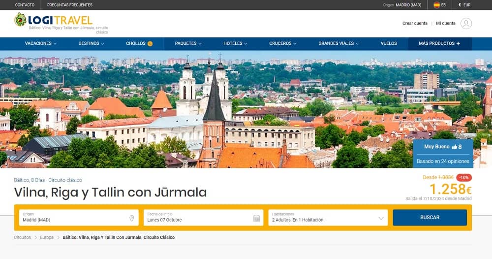 Chollos circuito capitales bálticas barato 8 días desde 1300€ Chollos circuito capitales bálticas barato 8 días desde 1300€