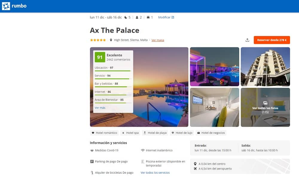 Chollos escapada parejas Sliema MAlta vuelos y hotel 5 noches desde 278€ persona Chollos escapada parejas Sliema MAlta vuelos y hotel 5 noches desde 278€ persona