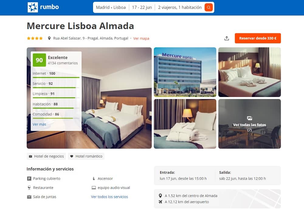 Chollos escapada relax barata a Almada Portugal vuelos y hotel 5 noches desde 350€ Chollos escapada relax barata a Almada Portugal vuelos y hotel 5 noches desde 350€