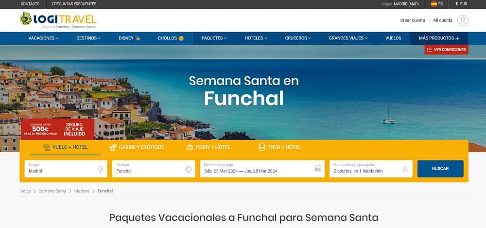 Chollos Funchal Semana Santa vuelos y hotel 6 días desde 700€ Chollos Funchal Semana Santa vuelos y hotel 6 días desde 700€