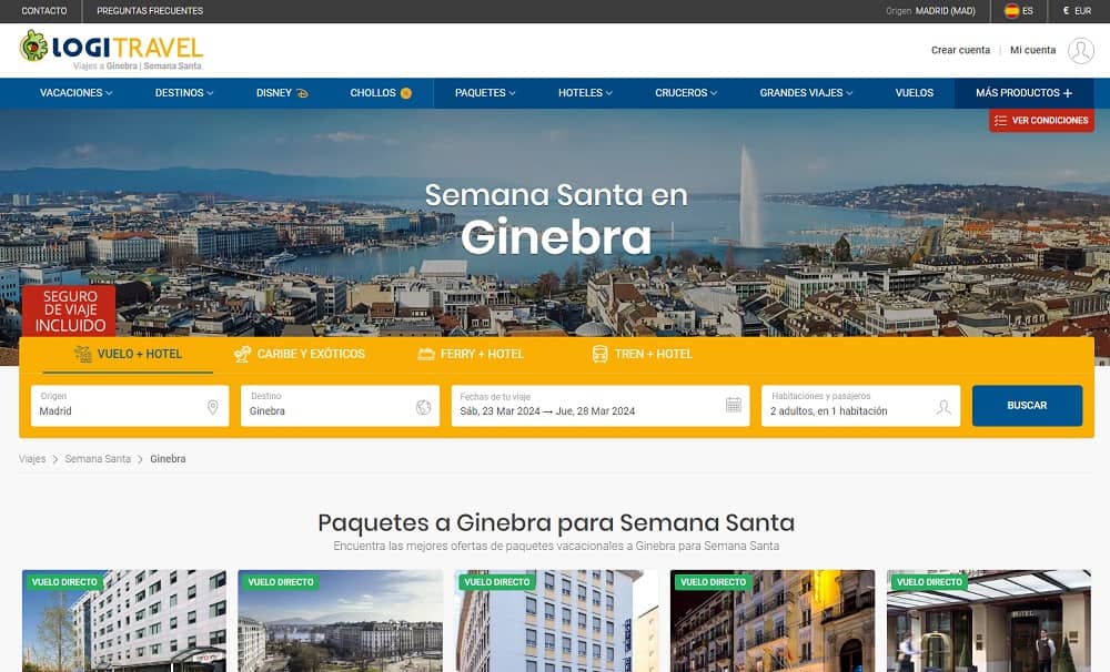 Chollos Ginebra Semana Santa vuelos y hotel 4 días desde 700€ Chollos Ginebra Semana Santa vuelos y hotel 4 días desde 700€