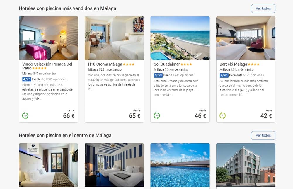 Chollos hoteles con piscina verano 2023 Málaga 1 noche desde 160€ 2 personas Chollos hoteles con piscina verano 2023 Málaga 1 noche desde 160€ 2 personas