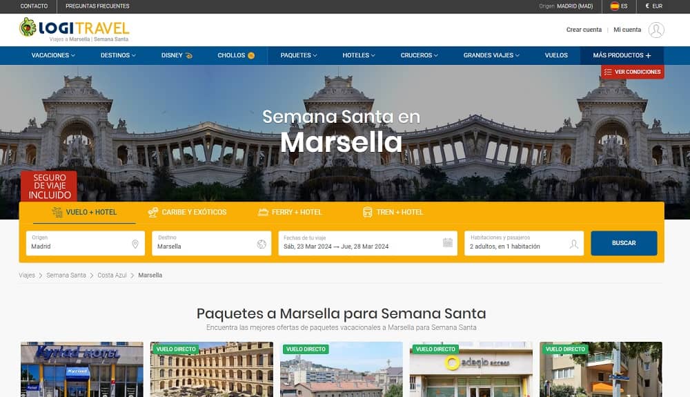 Chollos Marsella Semana Santa vuelos y hotel 4 días desde 490€ Chollos Marsella Semana Santa vuelos y hotel 4 días desde 490€