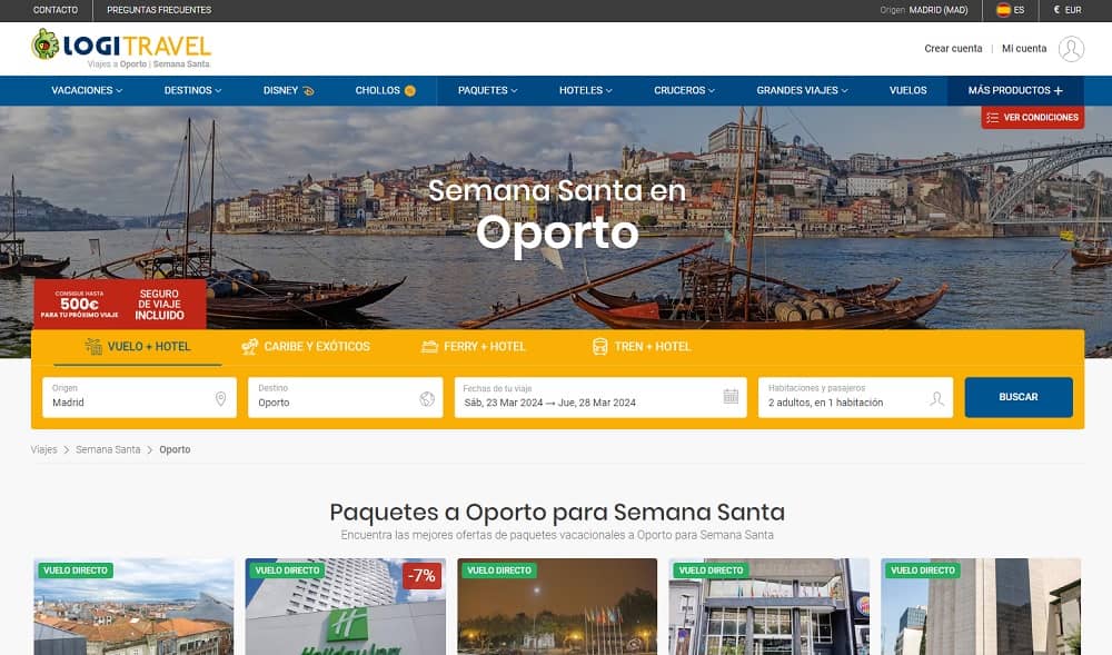 Chollos Oporto Semana Santa vuelos y hotel 3 días desde 170€ Chollos Oporto Semana Santa vuelos y hotel 3 días desde 170€