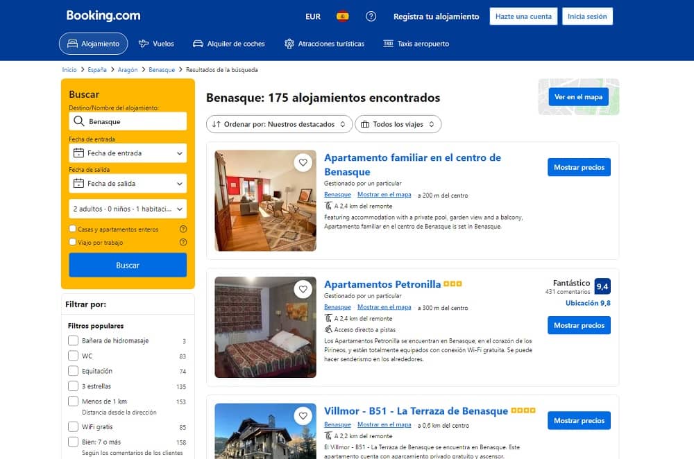 Chollos última hora apartamentos vacacionales baratos Benasque Huesca noche desde 100€ Chollos última hora apartamentos vacacionales baratos Benasque Huesca noche desde 100€