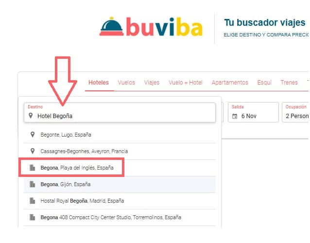 Cómo buscar ofertas Hotel Begoña Centro en buviba.com Cómo buscar ofertas Hotel Begoña Centro en buviba.com