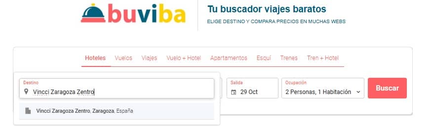 Cómo buscar ofertas Hotel Vincci Zaragoza Zentro en buviba.com Cómo buscar ofertas Hotel Vincci Zaragoza Zentro en buviba.com