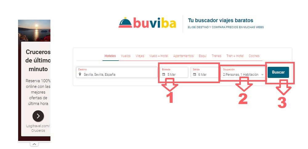 Cómo dormir barato en Sevilla desde 8€ paso dos Cómo dormir barato en Sevilla desde 8€ paso dos