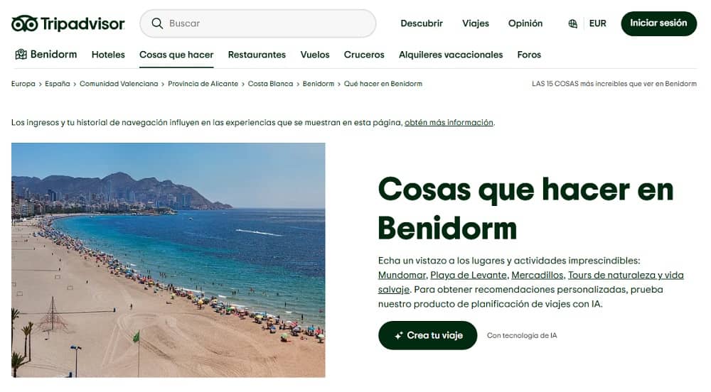 Cosas que hacer en Benidorm TripAdvisor.es