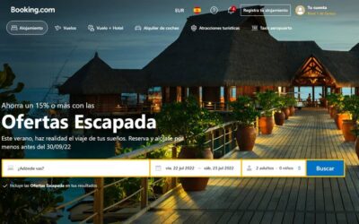 Booking.com ofertas escapada verano ¡reserva y alójate con un 15% dto!