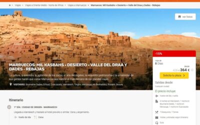 Circuito por Marruecos 8 días desde 364€ ¡corre que vuelan!