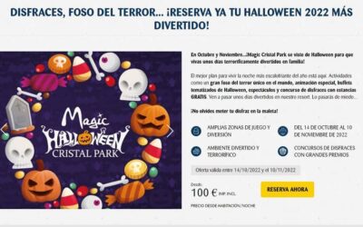 Magic Cristal Park Benidorm– especial Halloween ¡habitaciones 100€ noche!