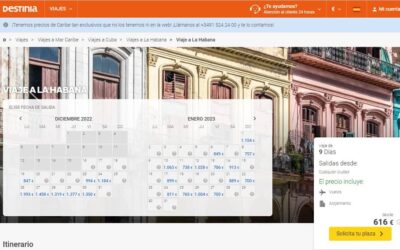 Viajes vuelo más hotel La Habana 9 días ¡desde sólo 616€ persona! Increíble…