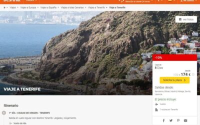 ¡Bombazo! Paquete viaje a Tenerife 8 días desde 158€