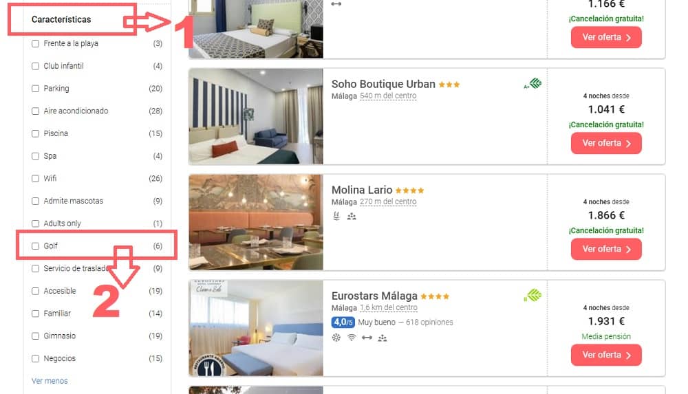 Filtro hoteles con campo de golf en Málaga y alrededores en buviba.com Filtro hoteles con campo de golf en Málaga y alrededores en buviba.com