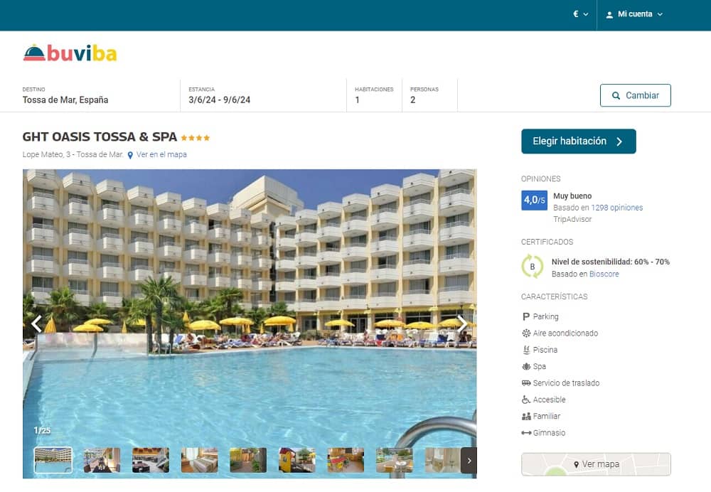 Hotel GHT Oasis Tossa & spa 4 estrellas Hotel GHT Oasis Tossa & spa 4 estrellas