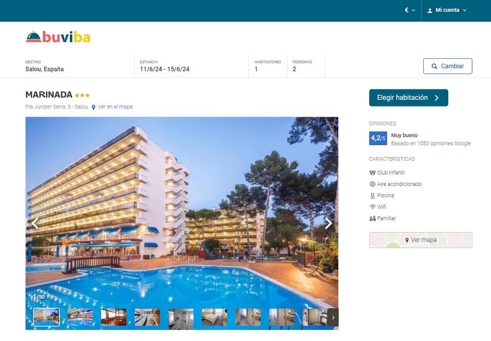 Hotel Marinada 3 estrellas en Salou Tarragona Hotel Marinada 3 estrellas en Salou Tarragona