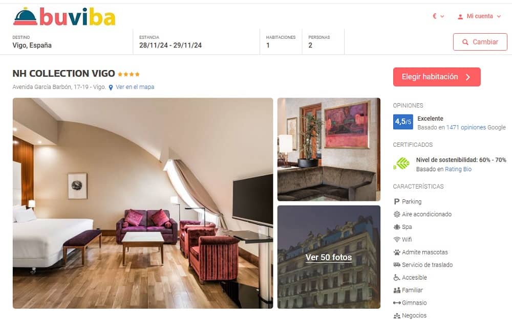 Hotel NH Collectión Vigo ofertas en buviba Hotel NH Collectión Vigo ofertas en buviba