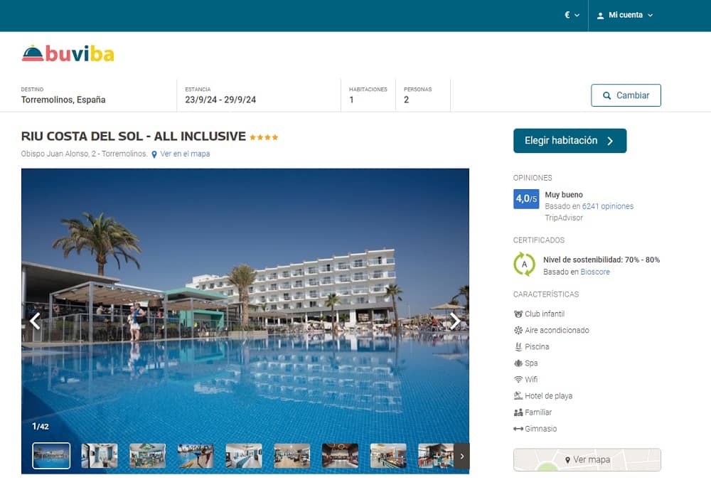 Hotel Riu Costa del Sol All Inclusive 4 estrellas en Torremolinos Hotel Riu Costa del Sol All Inclusive 4 estrellas en Torremolinos