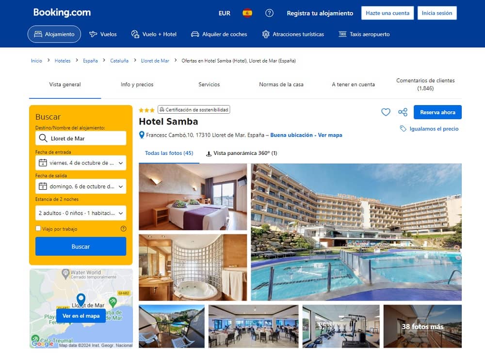 Hotel Samba 3 estrellas Lloret de Mar Gerona Booking.com Hotel Samba 3 estrellas Lloret de Mar Gerona Booking.com