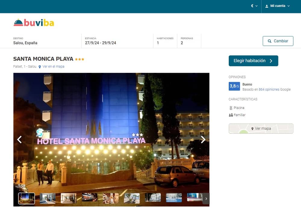 Hotel Santa Monica Playa 3 estrellas Salou en buviba.com Hotel Santa Monica Playa 3 estrellas Salou en buviba.com