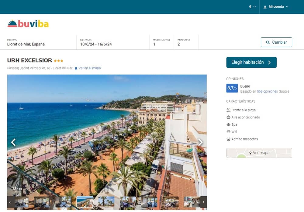 Hotel URH Excelsior 3 estrellas en Lloret de Mar Gerona Hotel URH Excelsior 3 estrellas en Lloret de Mar Gerona