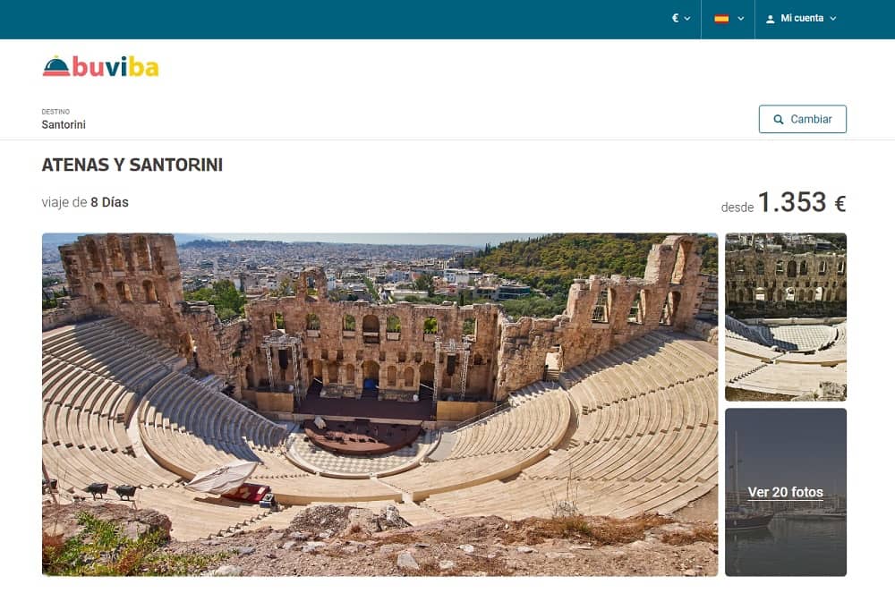 Oferta última hora Atenas y Santorini en 8 días combinado barato desde 1400€ Oferta última hora Atenas y Santorini en 8 días combinado barato desde 1400€