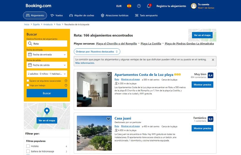 Ofertas apartamentos baratos 2023 Rota Cádiz 1 noche varias personas desde 180€ Ofertas apartamentos baratos 2023 Rota Cádiz 1 noche varias personas desde 180€