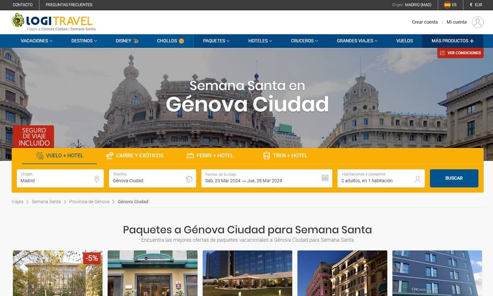 Ofertas última hora Génova Semana Santa vuelos y hotel 5 días desde 880€ Ofertas última hora Génova Semana Santa vuelos y hotel 5 días desde 880€