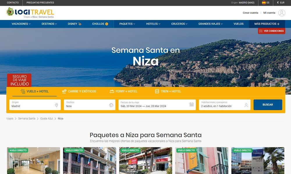 Ofertas última hora Semana Santa vuelos y hotel 4 días desde 300€ Ofertas última hora Semana Santa vuelos y hotel 4 días desde 300€