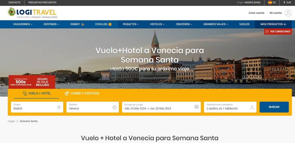 Ofertas última hora Venecia Semana Santa vuelos y hotel 6 días desde 470€ Ofertas última hora Venecia Semana Santa vuelos y hotel 6 días desde 470€