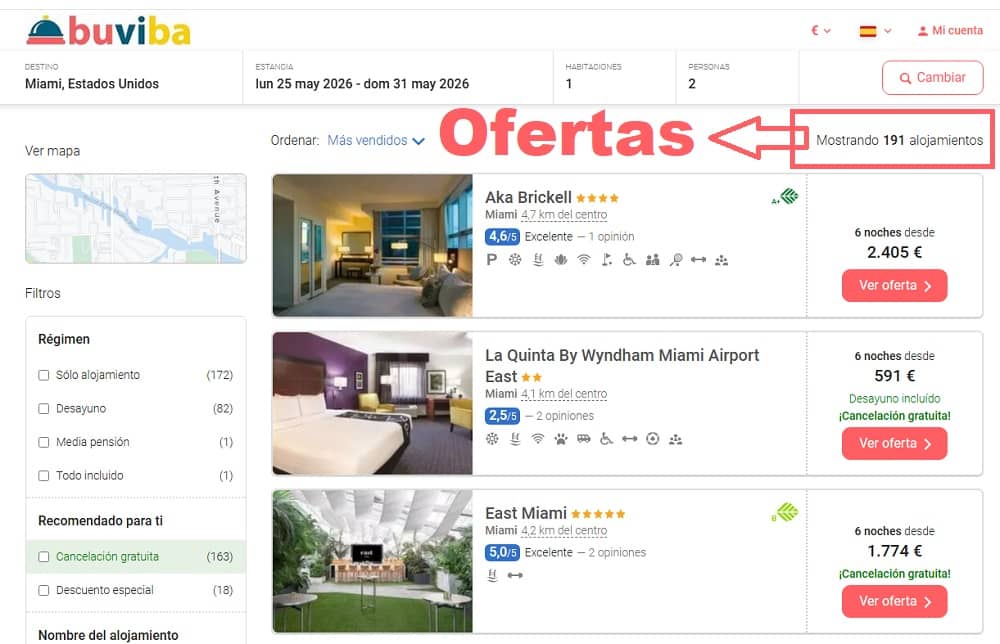 Resultados con ofertas hoteles centro de Miami en buviba,com Resultados con ofertas hoteles centro de Miami en buviba,com