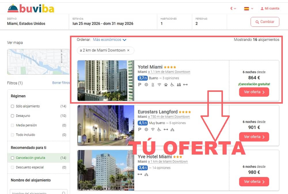Tu oferta hoteles en Miami Downtown más económica en buviba.com Tu oferta hoteles en Miami Downtown más económica en buviba.com
