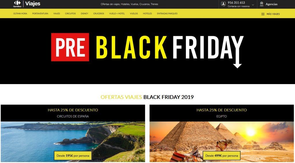 Viajes Carrefour Black Friday 2019: cruceros, vuelo + hotel ...